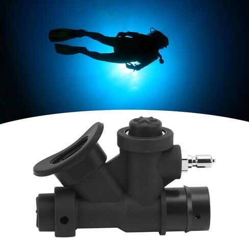 Universal 45 Degree K Shaped BCD Power Inflator, Nylon Copper Oral Inflator with Relief Valve for 1 Inch Hose in Kuwait