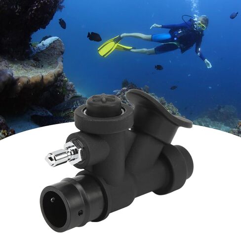 Universal 45 Degree K Shaped BCD Power Inflator, Nylon Copper Oral Inflator with Relief Valve for 1 Inch Hose in Kuwait