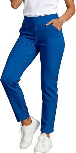 Ctreela Womens Dress Pant Pull on High Rise Tummy Control Trousers Straight Leg Business Pants Stretchy Dressy Slacks in Kuwait