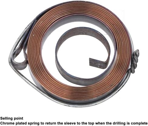 2 Pcs 0.8 x 10mm Steel Drill Press Rturn Spring Drill Feed Return Coil Spring Assembly Quill Spring Replacement for Bench Drill in Kuwait