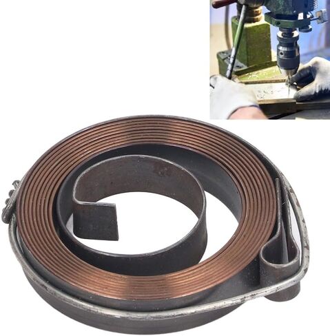 2 Pcs 0.8 x 10mm Steel Drill Press Rturn Spring Drill Feed Return Coil Spring Assembly Quill Spring Replacement for Bench Drill in Kuwait