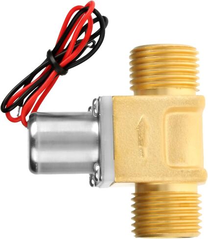 Brass Solenoid Valve, DC 4.5V 1/2 Electric Solenoid Valve Water Flow Pulse Electromagnetic Electric Valve Solenoid Valve for Water Air Gas Oil in Kuwait
