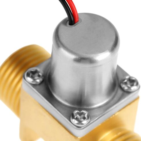 Brass Solenoid Valve, DC 4.5V 1/2 Electric Solenoid Valve Water Flow Pulse Electromagnetic Electric Valve Solenoid Valve for Water Air Gas Oil in Kuwait