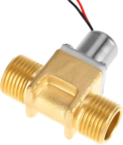 Brass Solenoid Valve, DC 4.5V 1/2 Electric Solenoid Valve Water Flow Pulse Electromagnetic Electric Valve Solenoid Valve for Water Air Gas Oil in Kuwait