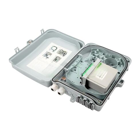 صندوق توزيع الألياف الضوئية FTTH، 24 نواة بصرية، شفة ضفيرة، SC مثبت على الحائط CATV، طرف كبير 1x16 DIY (نوع محول فارغ) in Kuwait