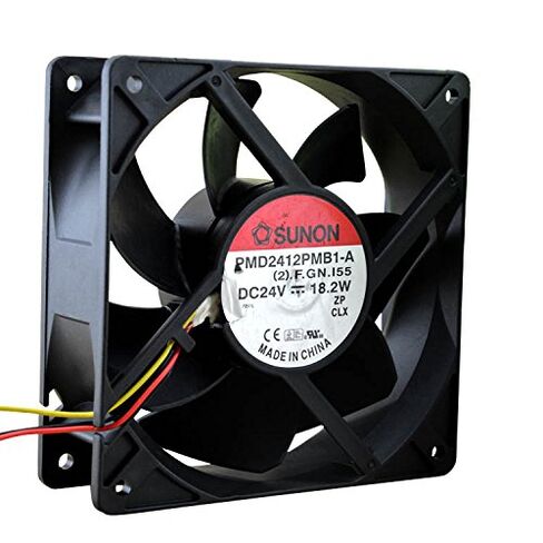 SUNON PMD2412PMB1-A 24 فولت 18.2 وات 12038 12 سم 3 أسلاك مروحة تبريد in Kuwait