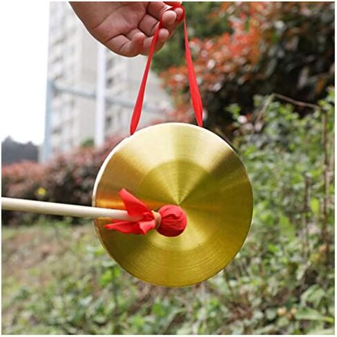 غونغ نحاسي غونغ عشاء غونغ قرع غونغ صيني يتضمن غونغ مطرقة اختيار يدوي لضمان الجودة (اللون: 42 سم، الحجم:) in Kuwait