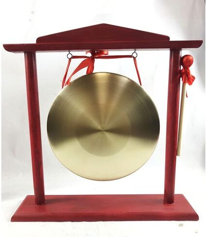 gong Copper Hand gong Dinner gong Percussion 1 Set Gong with Stand and Mallet,Traditional Percussion Music Instruments(Color:22cm,Size:) in Kuwait