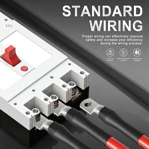 10 قطع 2/0 AWG-5/16 أطراف سلكية من الدرجة البحرية، أطراف حلقية نحاسية مطلية بالقصدير، تتضمن أنابيب مزدوجة الجدار منكمشة بالحرارة، وعروات كابل شديدة التحمل، وأطراف حلقية أنبوبية in Saudi Arabia