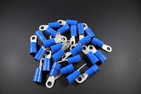 6 مقياس فينيل 1/4 حلقة 10 PK موصل طرفي تجعيد AWG GA عين السيارة BVRT614 in Kuwait