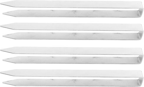 Ground Anchors, Heavy Duty Stainless Steel U Hook for Easy Penetration, Garden Stakes, U Shaped Stakes with 4 Pieces for Landscaping, Barrier Fabric, Irrigation Tubing in Kuwait