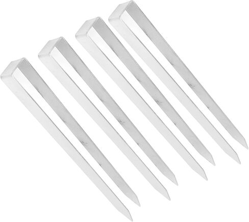 Ground Anchors, Heavy Duty Stainless Steel U Hook for Easy Penetration, Garden Stakes, U Shaped Stakes with 4 Pieces for Landscaping, Barrier Fabric, Irrigation Tubing in Kuwait