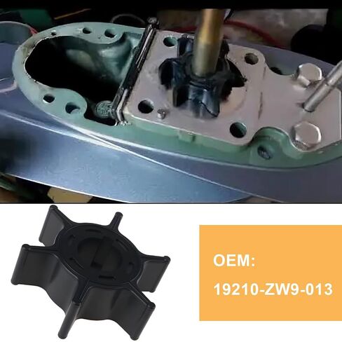 Outboard Engine Impeller 19210-ZW9-013 Compatible with Honda 8HP 10HP Compatible with BF8D BF10D Compatible with Impeller Water Pump 4/S in Kuwait