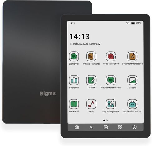 قارئ إلكتروني Bigme Color، قارئات كتب إلكترونية بالحبر الإلكتروني، قارئات إلكترونية ملونة مقاس 6 بوصات، قارئ إلكتروني رقمي يعمل بنظام Android 14، 4G+64 جيجابايت، جهاز قارئ إلكتروني يعمل بنظام Android مزود بإضاءة أمامية قابلة للتعديل مع كتاب صوتي، أبيض عاج in Kuwait