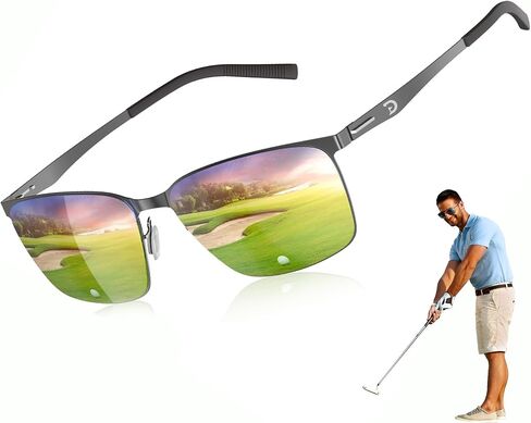 Golf Sunglasses for Men, Polarized Lenses for Green Reading, Lightweight & Stylish for Golfing, Fishing & Driving in Saudi Arabia