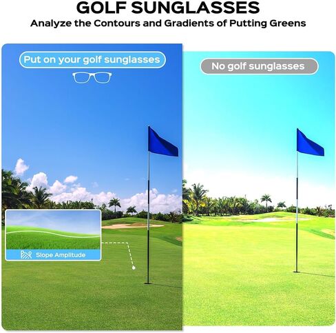 Golf Sunglasses for Men, Polarized Lenses for Green Reading, Lightweight & Stylish for Golfing, Fishing & Driving in Saudi Arabia