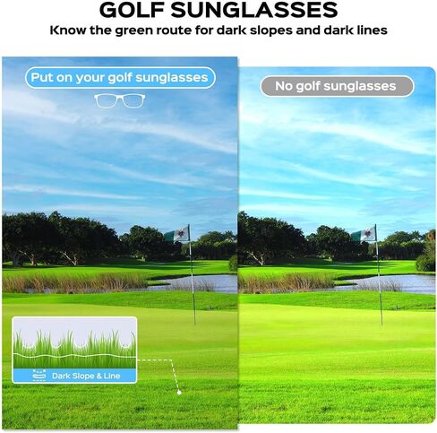 Golf Sunglasses for Men, Polarized Lenses for Green Reading, Lightweight & Stylish for Golfing, Fishing & Driving in Saudi Arabia