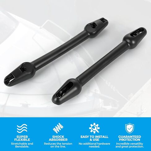 2 Pcs Heavy-Duty Boat Mooring Snubber Dock Line for 3/8 in – 7/16 in (10-12mm), 13 3/16 inches Length, Reduces Stress On Dock Lines and Bollards in Kuwait