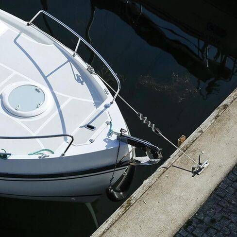 2 Pcs Heavy-Duty Boat Mooring Snubber Dock Line for 3/8 in – 7/16 in (10-12mm), 13 3/16 inches Length, Reduces Stress On Dock Lines and Bollards in Kuwait