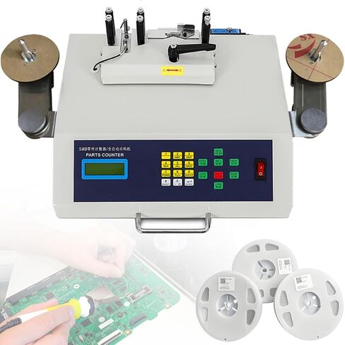 آلة عد الأجزاء SMT SMD الأوتوماتيكية بقدرة 50 وات، عداد مكونات SMT SMD مع كشف التسرب وشاشة LCD، لأي حجم من عجلة الحزام، حساسية عالية in Kuwait