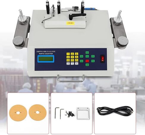 آلة عد الأجزاء SMT SMD الأوتوماتيكية بقدرة 50 وات، عداد مكونات SMT SMD مع كشف التسرب وشاشة LCD، لأي حجم من عجلة الحزام، حساسية عالية in Kuwait