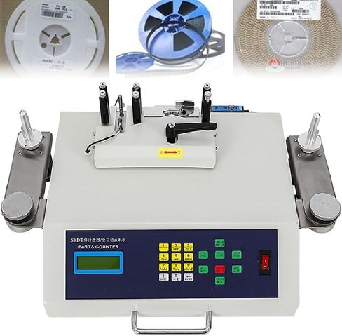SMT SMD مكون عداد 50 وات أوتوماتيكي SMT/SMD أجزاء آلة عد المكونات شاشة LCD مع كشف التسرب لأي حجم عجلة الحزام، -99999 ~ 99999 قطعة نطاق العد in Kuwait