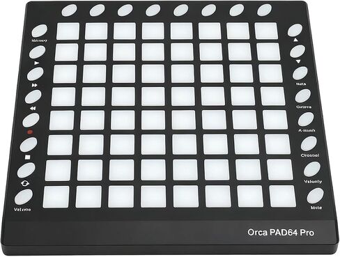 لوحة تحكم Alomejor MIDI، 64 لوحة بإضاءة خلفية RGB مع 8 أزرار تحكم قابلة للتخصيص، مكتبة صوت 128 ميجا بايت لإنتاج الموسيقى، متوافقة مع نظام التشغيل in Kuwait