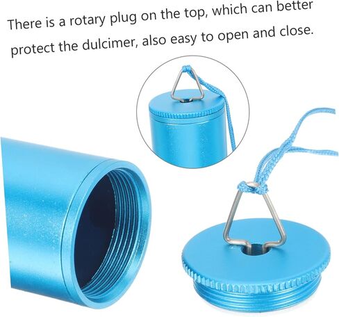 Toddmomy Dulcimer Storage Holder Portable Yangqin Musical Instrument Container Aluminum Alloy Easy Access Rotary for Storage for Musicians in Kuwait