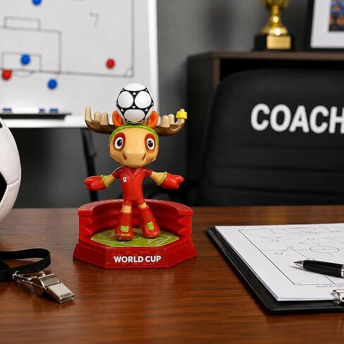 GiftExpress World Cup 2026 Merchandise, Mascot Figurine – Maple - Canada the Moose World Cup Collectible Toy Figures in Kuwait