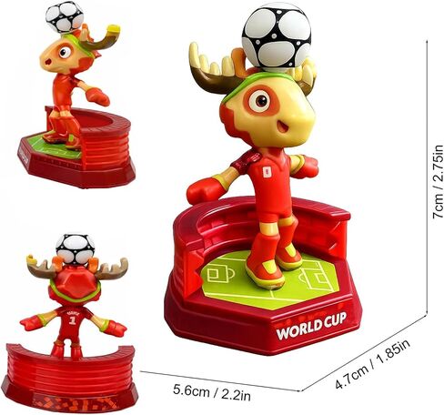 GiftExpress World Cup 2026 Merchandise, Mascot Figurine – Maple - Canada the Moose World Cup Collectible Toy Figures in Kuwait
