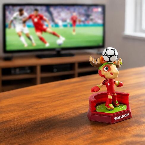 GiftExpress World Cup 2026 Merchandise, Mascot Figurine – Maple - Canada the Moose World Cup Collectible Toy Figures in Kuwait
