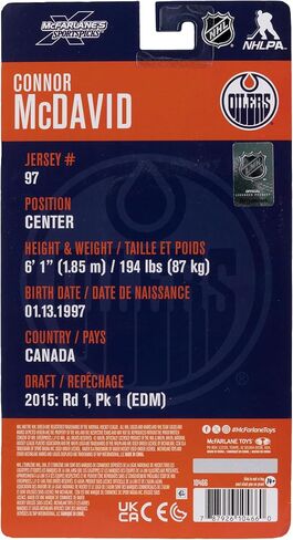 ألعاب ماكفارلين - NHL Connor McDavid (Edmonton Oilers) مجسم مجسم مقاس 6 بوصات من McFarlane's SportsPicks in Kuwait