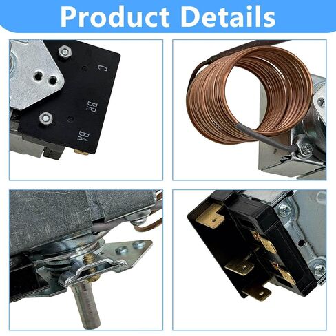 KKTB-18-48 استبدال ترموستات الفرن PB010036 KKB-9-48 G36X03-030900-1 5A 120VAC 48 بوصة ترموستات نطاق أنبوب شعري متوافق مع فرن نطاق الغاز Robertshaw Viking Awoco Thor Zline NXR in Kuwait