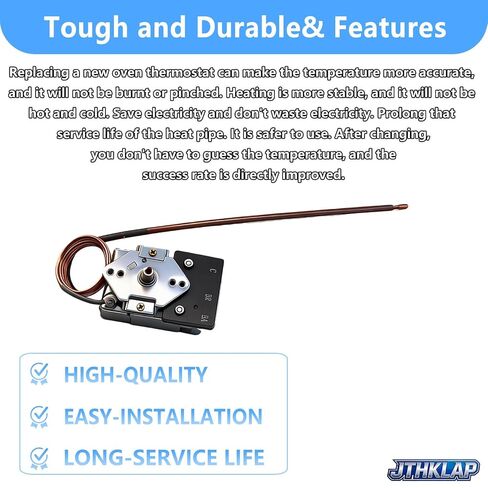 KKTB-18-48 استبدال ترموستات الفرن PB010036 KKB-9-48 G36X03-030900-1 5A 120VAC 48 بوصة ترموستات نطاق أنبوب شعري متوافق مع فرن نطاق الغاز Robertshaw Viking Awoco Thor Zline NXR in Kuwait