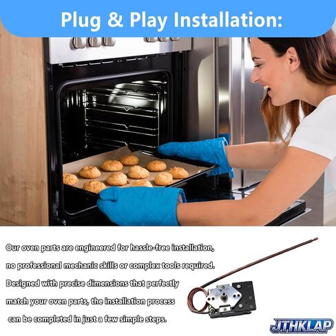 KKTB-18-48 استبدال ترموستات الفرن PB010036 KKB-9-48 G36X03-030900-1 5A 120VAC 48 بوصة ترموستات نطاق أنبوب شعري متوافق مع فرن نطاق الغاز Robertshaw Viking Awoco Thor Zline NXR in Kuwait
