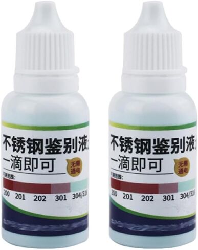 Stainless Steel Test Liquid, 15ml Detection Reagent, Rapid Tableware, Inspection Utility with Easy Use, Compact Accessory, Portable Pack in Kuwait