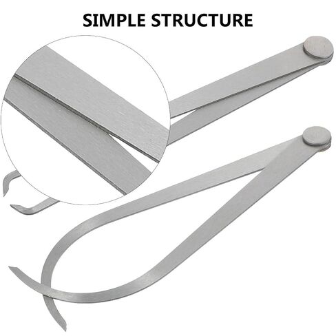 FOMIYES 2pcs 200mm Internal External Joint Caliper Set for Carving Sculpture and Modeling Measurement with Firm Joints for Precise Dimensional Inspection in Kuwait