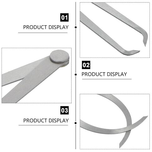 FOMIYES 2pcs 200mm Internal External Joint Caliper Set for Carving Sculpture and Modeling Measurement with Firm Joints for Precise Dimensional Inspection in Kuwait
