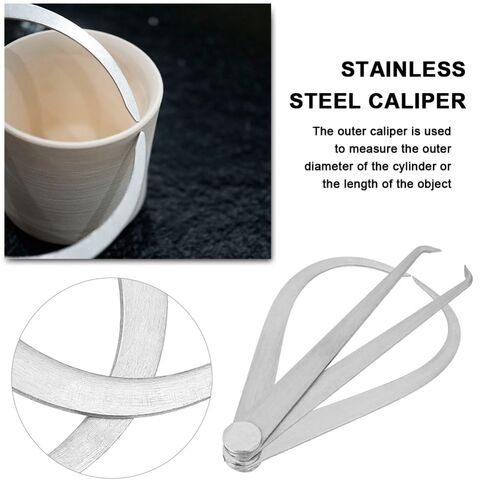 Stainless Steel Calipers 6 Inch 2 Pcs – Inside Outside Calipers for Machinist, Dimensional Measurement Tool Set with Stainless Iron in Kuwait