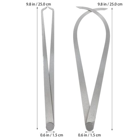 2Pcs Internal External Caliper Set 250mm for Sculpture Measuring, Pottery Clay Modeling, Carving and Ceramic Dimensional Measurement Tools in Kuwait