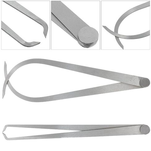2Pcs Internal External Caliper Set 250mm for Sculpture Measuring, Pottery Clay Modeling, Carving and Ceramic Dimensional Measurement Tools in Kuwait