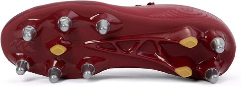 Canterbury Adults Unisex Stamped Ground Break Team Soft Ground Rugby Boots Red Dahlia in Saudi Arabia