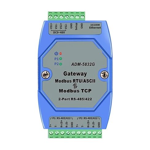 ADM-5832G احترافي MODBUS المستوى الصناعي 2 منفذ Rs485/422 Modbus RTU إلى Modbus in Kuwait