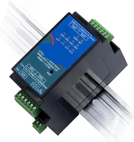 Industrial Serial Server4 Ports RS485 to RJ45 Ethernet IP to Serial Rail-Mount ZLAN5407M in Kuwait