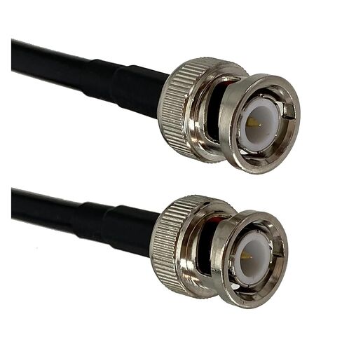 RG58 Male Plug and Female Jack Crimp Connector Cable Wire Terminals 4 Inches ~ 10 Feet | [](RG58 BNC M to Fnut,10CM) in Saudi Arabia