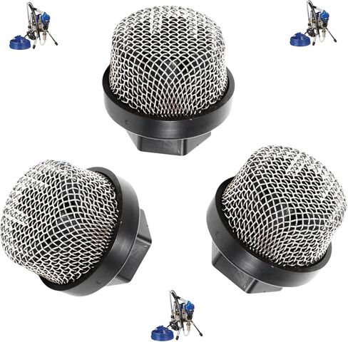 6 Pcs 287032 Airless Spray Gun Filter 287032 Compatible with Graco Suitable | for Spray Gun Contractor II and FTx II Latex 60 mesh 6 pcs Sturdy and Durable in Kuwait