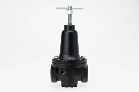 Parker R119-12CG Compressed Air Regulator, Hi-Flow, 1-1/2" NPT, Relieving, with Gauge, 300 Max psi, Heavy-Duty T-Handle in Saudi Arabia