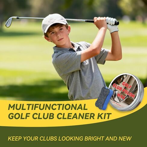 Golf Club Polishing Kit - Professional Golf Club Cleaner and Scratch Remover - Advanced Rust Remover for Irons&Putters - Restores Mirror Finish - All-in-One Golf Accessories Maintenance Gift Set in Saudi Arabia