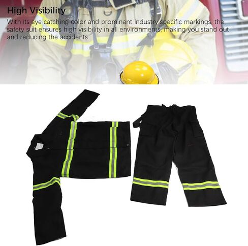 5 Piece Mystical/Fantasy Retardant Workwear Suit with Reflective Tape, High Visibility Heat Insulation Safety Clothing, Navy Blue (L) in Saudi Arabia