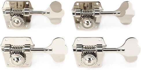 Gotoh GB640 Res-o-lite Bass Tuners - 4 In-line Right-handed, Nickel in Kuwait